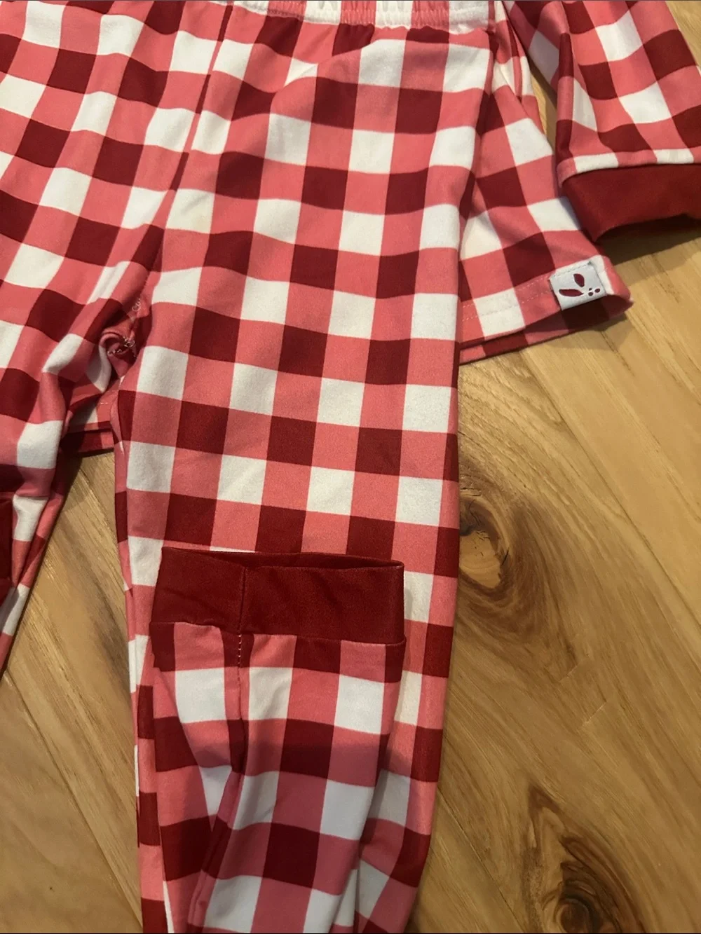 SweetHoney Red and White Gingham Kids Pajama Set